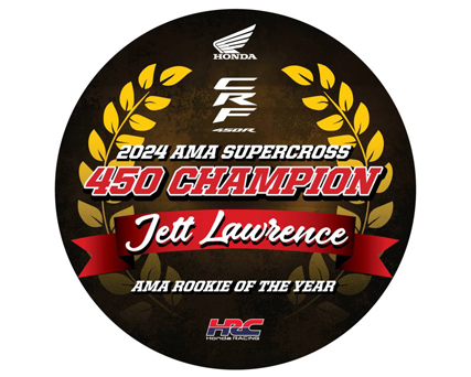 24YM - Jett Lawrence - AMA 450 Supercross Champion